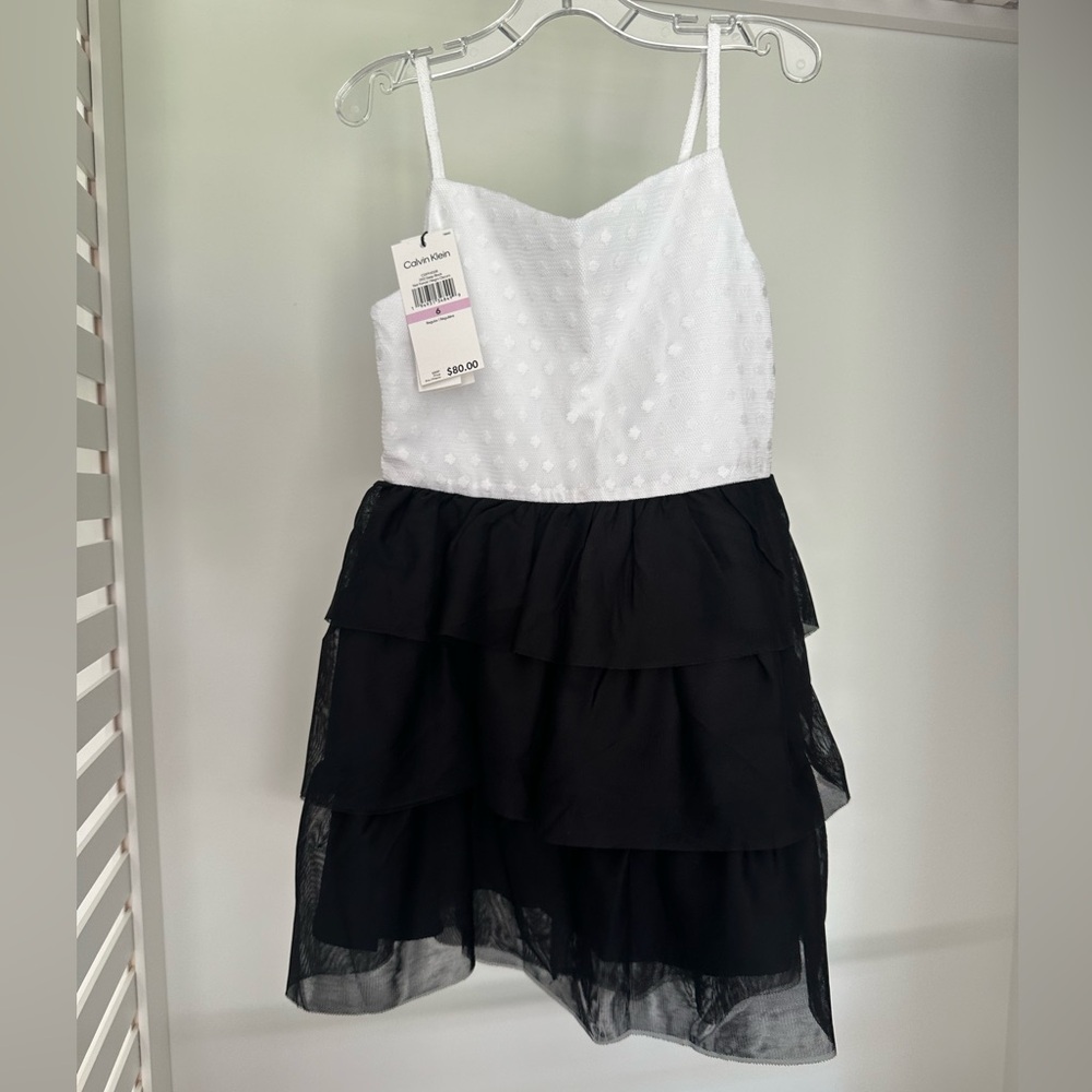 Calvin Klein girls dress size 6 new with tags